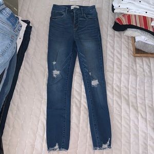Abercrombie Curve Love High Rise Skinny Ankle Jeans